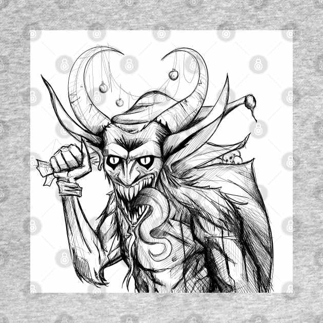 the krampus magical and terrible Christmas elf by jorge_lebeau